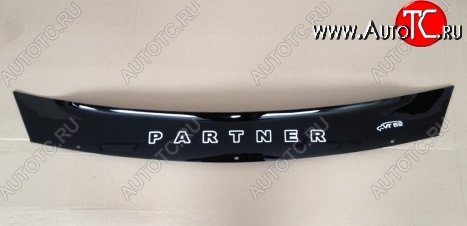 999 р. Дефлектор капота Russtal (короткий) Peugeot Partner Tepee (2008-2012)  с доставкой в г. Керчь