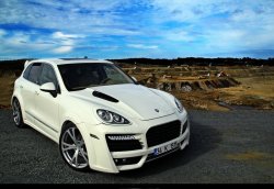42 299 р. Пластиковый капот TECHART MAGNUM Porsche Cayenne 958 (2010-2014) (Неокрашенный)  с доставкой в г. Керчь. Увеличить фотографию 6