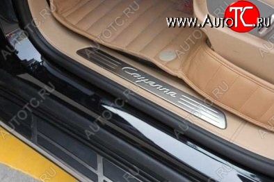22 699 р. Накладки на порожки автомобиля СТ Porsche Cayenne 958 (2010-2014)  с доставкой в г. Керчь