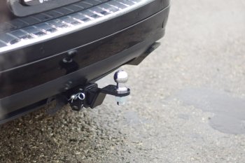 18 069 р. Фаркоп Petroil Tuning (съемный квадрат) Porsche Cayenne 958 (2010-2014) (PCA-02-991122.00)  с доставкой в г. Керчь. Увеличить фотографию 2