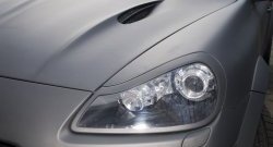 2 299 р. Реснички на фары JE Design  Porsche Cayenne  957 (2007-2010) (Неокрашенные)  с доставкой в г. Керчь. Увеличить фотографию 2