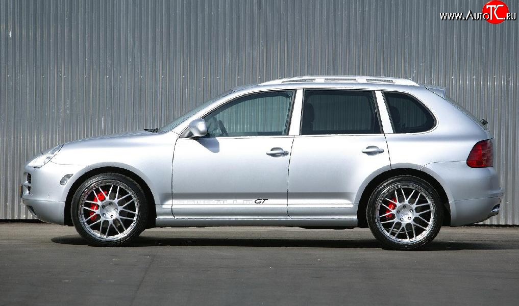 18 449 р. Комплект порогов Gemballa Aero I Porsche Cayenne 955 (2002-2006) (Неокрашенные)  с доставкой в г. Керчь