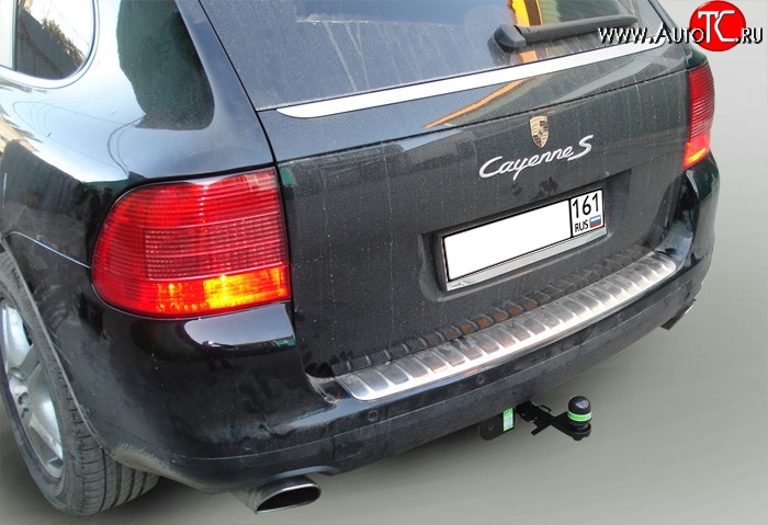 4 999 р. Фаркоп Лидер Плюс  Porsche Cayenne  955 (2002-2006) (Без электропакета)  с доставкой в г. Керчь