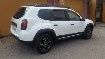 Накладки на двери Petroil Tuning Renault Duster  HS (2010-2015) дорестайлинг (Тисненый пластик)