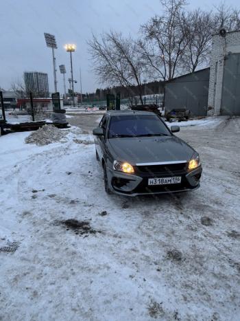10 349 р. Бампер передний Razor  Лада Приора ( 2170,  2171,  2172,  21728) (2007-2018) седан дорестайлинг, универсал дорестайлинг , хэтчбек дорестайлинг, купе дорестайлинг, купе рестайлинг, седан рестайлинг, универсал рестайлинг, хэтчбек рестайлин (Неокрашенный)  с доставкой в г. Керчь. Увеличить фотографию 7