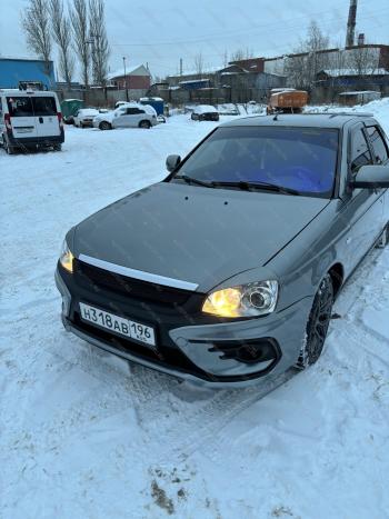 10 349 р. Бампер передний Razor  Лада Приора ( 2170,  2171,  2172,  21728) (2007-2018) седан дорестайлинг, универсал дорестайлинг , хэтчбек дорестайлинг, купе дорестайлинг, купе рестайлинг, седан рестайлинг, универсал рестайлинг, хэтчбек рестайлин (Неокрашенный)  с доставкой в г. Керчь. Увеличить фотографию 6