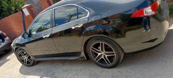 4 949 р. Пороги накладки Mugen Honda Accord 8 CU седан дорестайлинг (2008-2011) (Неокрашенные)  с доставкой в г. Керчь. Увеличить фотографию 5