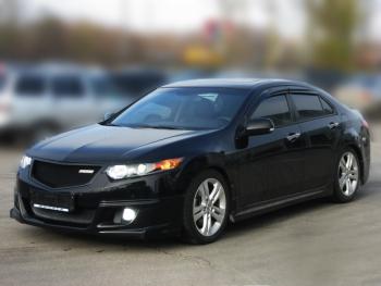 4 949 р. Пороги накладки Mugen Honda Accord 8 CU седан дорестайлинг (2008-2011) (Неокрашенные)  с доставкой в г. Керчь. Увеличить фотографию 6