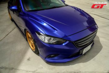 47 899 р. Капот пластиковый (с прорезаными жабрами) SkyActivSport MV-Tuning  Mazda 6  GJ (2012-2025) дорестайлинг седан, дорестайлинг универсал, 1 рестайлинг универсал, 1-ый рестайлинг седан, 2-ой рестайлинг седан, 2-ой рестайлинг универсал (Неокрашенный)  с доставкой в г. Керчь. Увеличить фотографию 3