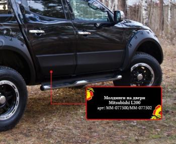 1 849 р. Брызговики RA  Mitsubishi Pajero Sport  PA (1996-2008) дорестайлинг, рестайлинг  с доставкой в г. Керчь. Увеличить фотографию 2