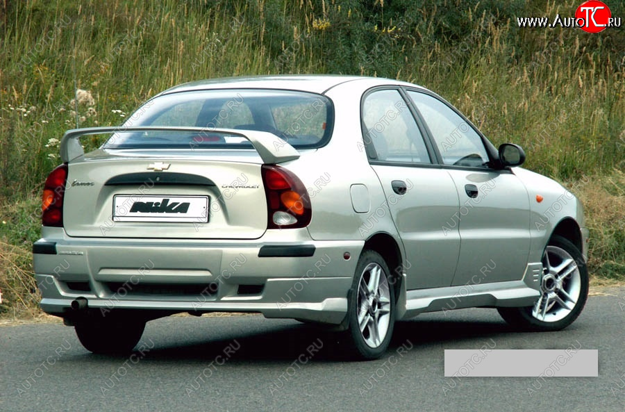 10 699 р. Задний бампер Nika Daewoo Lanos T100 дорестайлинг, седан (1997-2002) (Неокрашенный)  с доставкой в г. Керчь