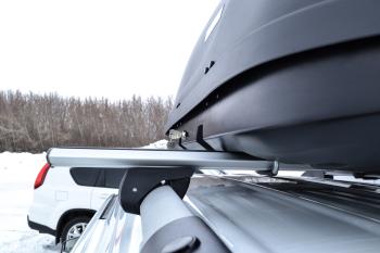 23 199 р. Автобокс PT GROUP (410л., 177х81х46, двустороннее открывание) Turino 1 черный   (Черный)  с доставкой в г. Керчь. Увеличить фотографию 5