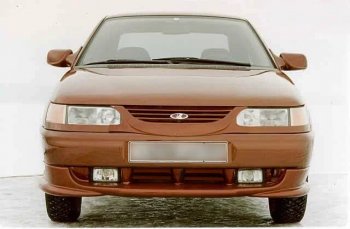 969 р. Накладка переднего бампера Кураж 1 Лада 2110 седан (1995-2007) (неокрашенная)  с доставкой в г. Керчь. Увеличить фотографию 4