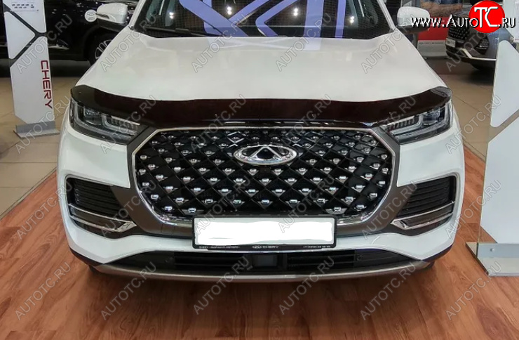 3 069 р. Дефлектор капота SIM Chery Tiggo 8 PRO (2021-2025)  с доставкой в г. Керчь