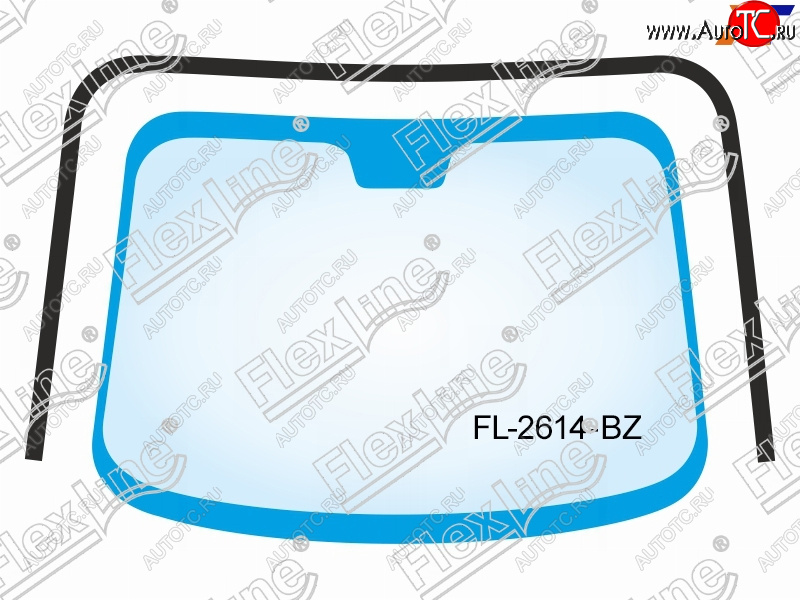 2 599 р. Молдинг лобового стекла (П-образный) FLEXLINE Toyota Belta/Yaris XP90 седан (2005-2012)  с доставкой в г. Керчь