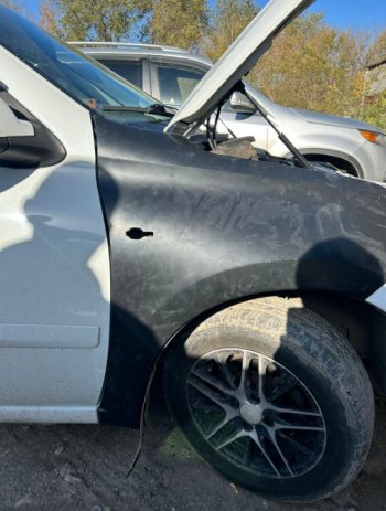 5 499 р. Переднее правое крыло (пластик) Glogal Tuning Datsun on-DO седан дорестайлинг (2014-2019) (Неокрашенное)  с доставкой в г. Керчь. Увеличить фотографию 3