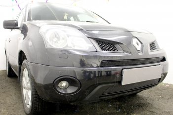 4 099 р. Защитная сетка в бампер (низ, ячейка 4х10 мм) Стрелка11 Премиум Renault Koleos Phase 1 (2007-2011) (Чёрная)  с доставкой в г. Керчь. Увеличить фотографию 3