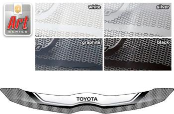 Дефлектор капота CA-Plastic Toyota Verso  R20 (2009-2012) дорестайлинг (серия ART белая)