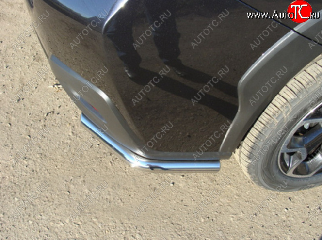 17 649 р. Защита заднего бампера (уголки длинные, d60,3 мм) TCC Subaru Forester SJ рестайлинг (2016-2019)  с доставкой в г. Керчь