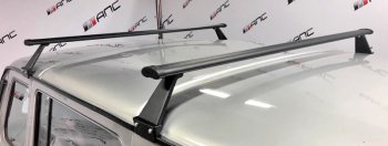 4 999 р. Багажники АЭРО с креплением за водосток АПС  Лада 2101 - 2107 (Длина 1300 мм, цвет серый)  с доставкой в г. Керчь. Увеличить фотографию 2