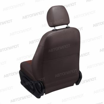 14 249 р. Чехлы на сиденья Алькантара ромб (экокожа) Автопилот  Chery Tiggo 7 - Tiggo 7 Pro Max  T1E (шоколад)  с доставкой в г. Керчь. Увеличить фотографию 4