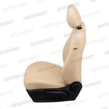 8 499 р. Чехлы на сиденья Алькантара ромб (экокожа) Автопилот  Chery Tiggo 7 - Tiggo 7 Pro Max  T1E (бежевый)  с доставкой в г. Керчь. Увеличить фотографию 3