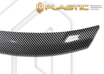 2 559 р. Дефлектор капота CA-Plastic  Лада Веста  SW 2181 - Веста Кросс  SW 2181 (Шелкография карбон серебро)  с доставкой в г. Керчь. Увеличить фотографию 2