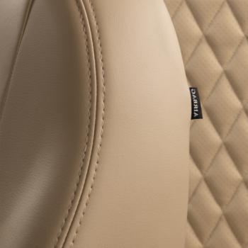 6 399 р. Комплект чехлов для сидений (ЦЗС Илана+Орегон) ТУРИН ст РОМБ Lord Autofashion Лада 2107 (1982-2012) (бежевый, вставка бежевая, строчка бежевая)  с доставкой в г. Керчь. Увеличить фотографию 4