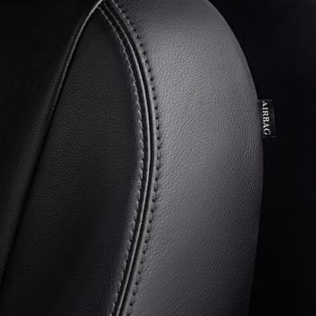 9 449 р. Комплект чехлов для сидений (к.Drive Active РЗСиС 60/40 3Г Илана+Орегон) ТУРИН ст РОМБ Lord Autofashion  Лада Гранта FL ( 2191,  2190,  2194,  2192) (2018-2025) лифтбэк рестайлинг, седан рестайлинг, универсал рестайлинг, хэтчбек рестайлинг (черный, вставка черная, строчка черная)  с доставкой в г. Керчь. Увеличить фотографию 4