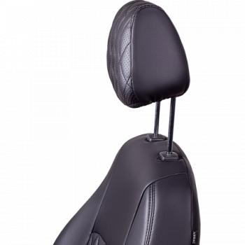 9 449 р. Комплект чехлов для сидений (к.Drive Active РЗСиС 60/40 3Г Илана+Орегон) ТУРИН ст РОМБ Lord Autofashion  Лада Гранта FL ( 2191,  2190,  2194,  2192) (2018-2025) лифтбэк рестайлинг, седан рестайлинг, универсал рестайлинг, хэтчбек рестайлинг (черный, вставка черная, строчка черная)  с доставкой в г. Керчь. Увеличить фотографию 8