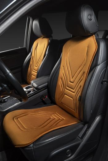 2 599 р. Накидка на сиденье (1 место Афины) ЛЮКС ст АЛЬБИОН Lord Autofashion   (бронза, строчка светло-коричневая)  с доставкой в г. Керчь. Увеличить фотографию 9