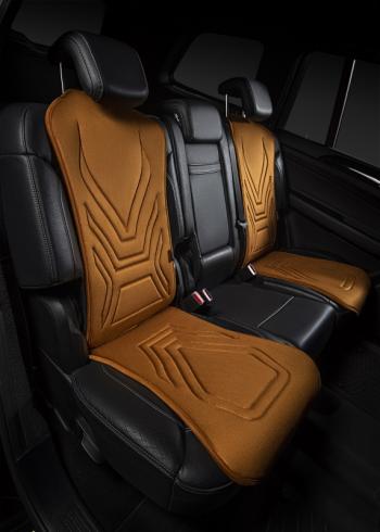 2 599 р. Накидка на сиденье (1 место Афины) ЛЮКС ст АЛЬБИОН Lord Autofashion   (бронза, строчка светло-коричневая)  с доставкой в г. Керчь. Увеличить фотографию 2