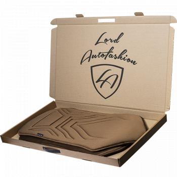 2 199 р.  Накидка на сиденье (1 место Афины) ЛЮКС ст АЛЬБИОН Lord Autofashion   (коричневый, строчка коричневая)  с доставкой в г. Керчь. Увеличить фотографию 4