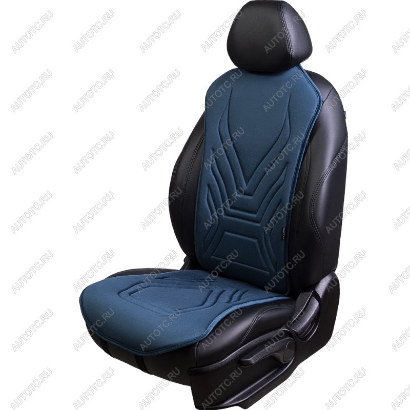 2 599 р. Накидка на сиденье (1 место Афины) ЛЮКС ст АЛЬБИОН Lord Autofashion   (мурена, строчка серо-голубая)  с доставкой в г. Керчь