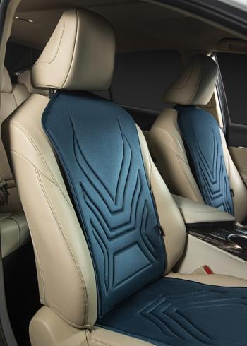 2 599 р. Накидка на сиденье (1 место Афины) ЛЮКС ст АЛЬБИОН Lord Autofashion   (мурена, строчка серо-голубая)  с доставкой в г. Керчь. Увеличить фотографию 3