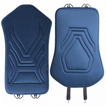 2 599 р. Накидка на сиденье (1 место Афины) ЛЮКС ст АЛЬБИОН Lord Autofashion   (мурена, строчка серо-голубая)  с доставкой в г. Керчь. Увеличить фотографию 2