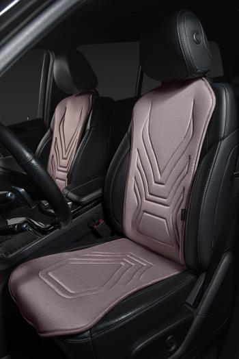 2 599 р. Накидка на сиденье (1 место Афины) ЛЮКС ст АЛЬБИОН Lord Autofashion   (розовый, строчка бежевая)  с доставкой в г. Керчь. Увеличить фотографию 4