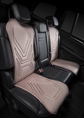 2 599 р. Накидка на сиденье (1 место Афины) ЛЮКС ст АЛЬБИОН Lord Autofashion   (розовый, строчка бежевая)  с доставкой в г. Керчь. Увеличить фотографию 6