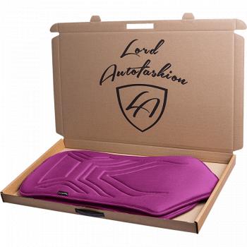 2 599 р. Накидка на сиденье (1 место Афины) ЛЮКС ст АЛЬБИОН Lord Autofashion   (фуксия, строчка темно-лиловая)  с доставкой в г. Керчь. Увеличить фотографию 2