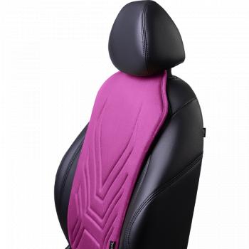 2 599 р. Накидка на сиденье (1 место Афины) ЛЮКС ст АЛЬБИОН Lord Autofashion   (фуксия, строчка темно-лиловая)  с доставкой в г. Керчь. Увеличить фотографию 3