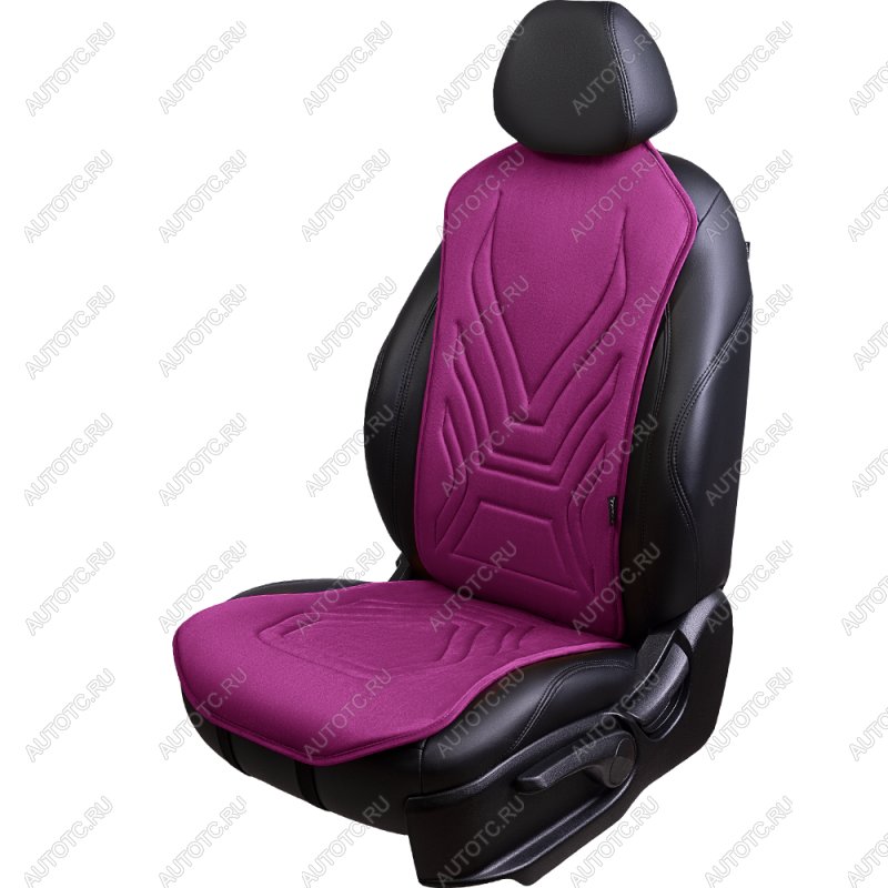 2 599 р. Накидка на сиденье (1 место Афины) ЛЮКС ст АЛЬБИОН Lord Autofashion   (фуксия, строчка темно-лиловая)  с доставкой в г. Керчь