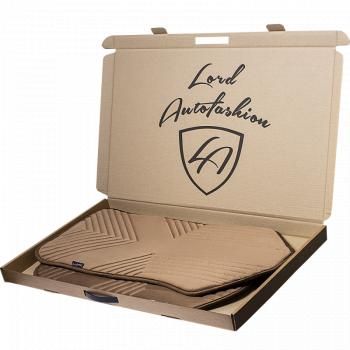 2 499 р. Накидка на сиденье (1 место Афины) ЛЮКС ст ВАН ВЭЙ Lord Autofashion   (бежевый, строчка коричневая)  с доставкой в г. Керчь. Увеличить фотографию 10