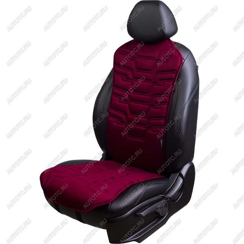 2 199 р. Накидка на сиденье (1 место Афины) ЛЮКС ст ФОРТ Lord Autofashion   (бордовый, строчка бордовая)  с доставкой в г. Керчь