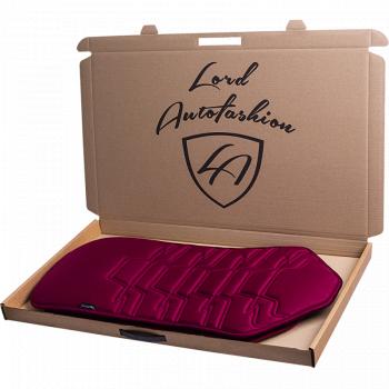 2 199 р. Накидка на сиденье (1 место Афины) ЛЮКС ст ФОРТ Lord Autofashion   (бордовый, строчка бордовая)  с доставкой в г. Керчь. Увеличить фотографию 9