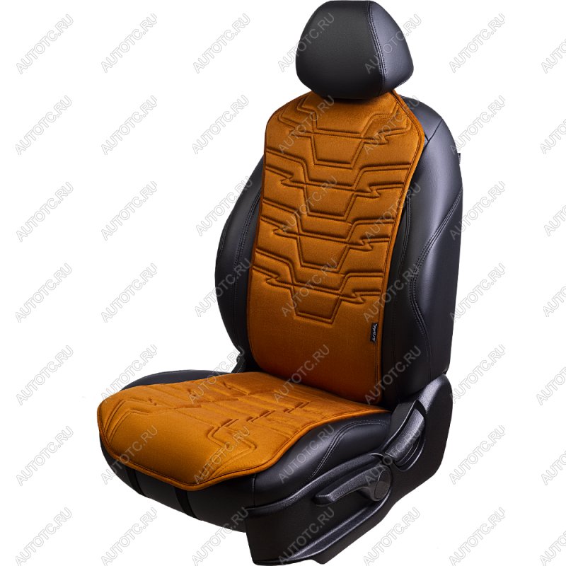 2 599 р. Накидка на сиденье (1 место Афины) ЛЮКС ст ФОРТ Lord Autofashion   (бронза, строчка светло-коричневая)  с доставкой в г. Керчь