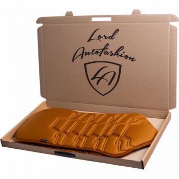 2 599 р. Накидка на сиденье (1 место Афины) ЛЮКС ст ФОРТ Lord Autofashion   (бронза, строчка светло-коричневая)  с доставкой в г. Керчь. Увеличить фотографию 9
