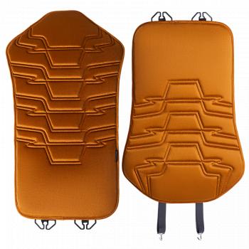 2 599 р. Накидка на сиденье (1 место Афины) ЛЮКС ст ФОРТ Lord Autofashion   (бронза, строчка светло-коричневая)  с доставкой в г. Керчь. Увеличить фотографию 10