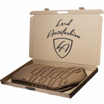 2 599 р. Накидка на сиденье (1 место Афины) ЛЮКС ст ФОРТ Lord Autofashion   (коричневый, строчка коричневая)  с доставкой в г. Керчь. Увеличить фотографию 8