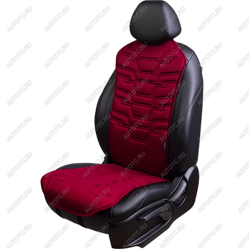 2 599 р. Накидка на сиденье (1 место Афины) ЛЮКС ст ФОРТ Lord Autofashion   (красный, строчка темно-красная)  с доставкой в г. Керчь