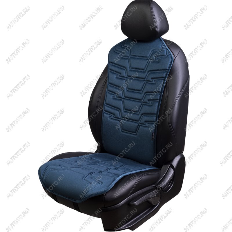 2 599 р. Накидка на сиденье (1 место Афины) ЛЮКС ст ФОРТ Lord Autofashion   (мурена, строчка серо-голубая)  с доставкой в г. Керчь